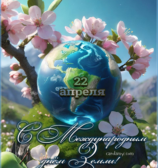 22 апреля - Международный день земли - С надписями