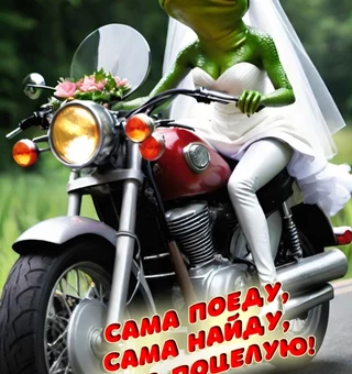 Сама поеду, сама найду, сама поцелую! (лягушка)