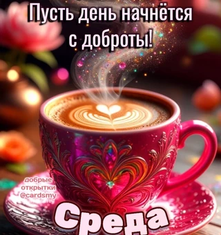 Пусть день начнётся с доброты!☕ - Среда