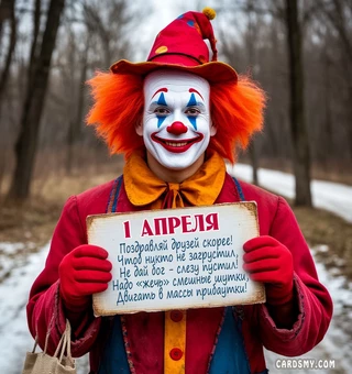 Вот и 1 апреля поздравляй друзей скорей