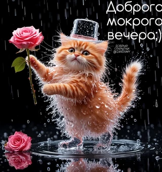 Доброго, мокрого вечера;) - Доброго вечера