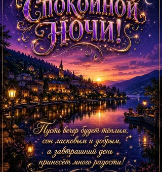 Спокойной ночи! Радостного завтра! - Спокойной ночи
