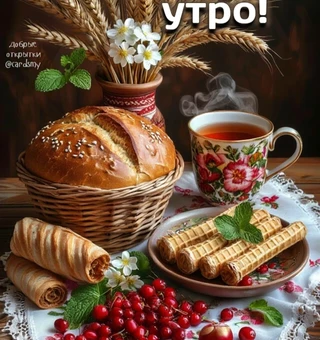 Открытка поздравления с хлебным спасом