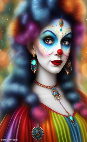 Опаловая богиня-клоун
