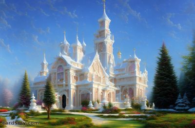 Загадочный замок с православными куполами